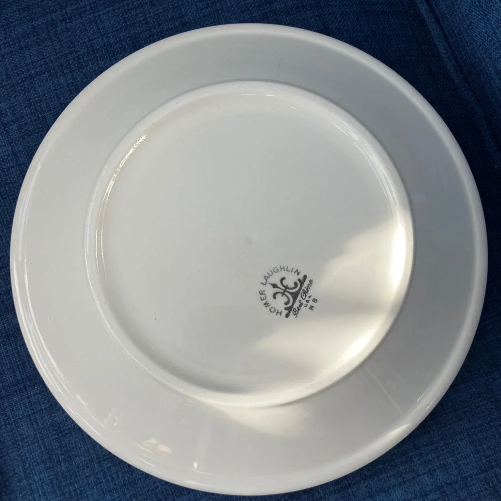 Homer Laughlin Best China Red Airbrush Rim 8.75